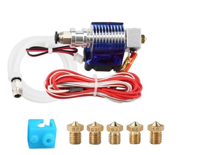 V6 Hotend Kit Bowden for E3D with 1 Meter PTFE Tube - Main Product View | Superb Tech India