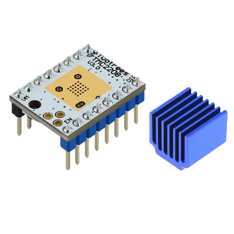 TMC2208 V3.0 Stepper Motor Driver Module with Heatsink - Main View