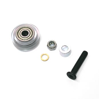 Delrin Solid V Wheel Kit White Color 625zz for Precise V Slot Movement System for 3D Printer Laser Engraver - Main Product View | Superb Tech India