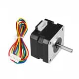 NEMA 17 Stepper Motor 17HS2408S 0.6A 1.2Ncm Torque Hybrid Black with Cable