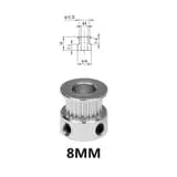 GT2 Idler Pulley 20 Teeth 5mm Bore 6mm Width High Quality Smooth Movement