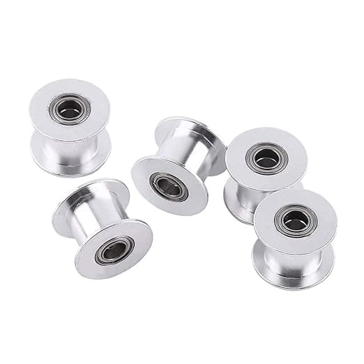 GT2 Idler Pulley Without Teeth 10mm Width 5mm - Angle & Detail View | Superb Tech India