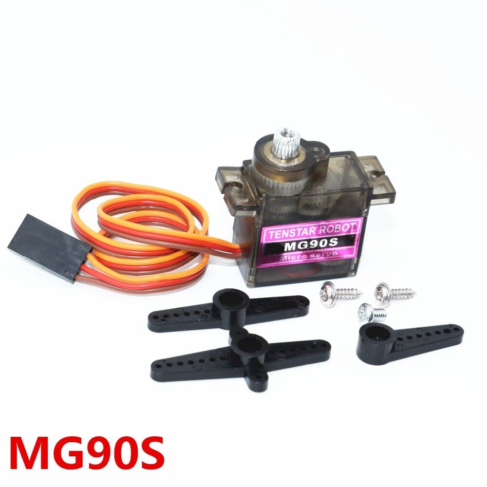 MG90S Metal Gear Servo Motor Set High Torque Small Size 4.8-6V - Main Product View | Superb Tech India