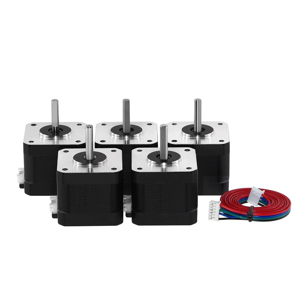 5Pcs/Lot 17HS4401S Stepper Motor Black Hybrid 4.2KGCM 1.5A with 1M Long Cable - Main View