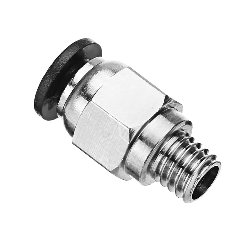 PC4 M6 Pneumatic Push In Fitting Stainless Steel for Bowden 3D Printer - Main View