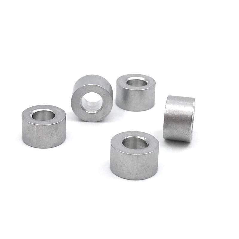 10Pcs/Lot Aluminium Spacers 5.1x10mm 6mm Width Silver - Main Product View | Superb Tech India