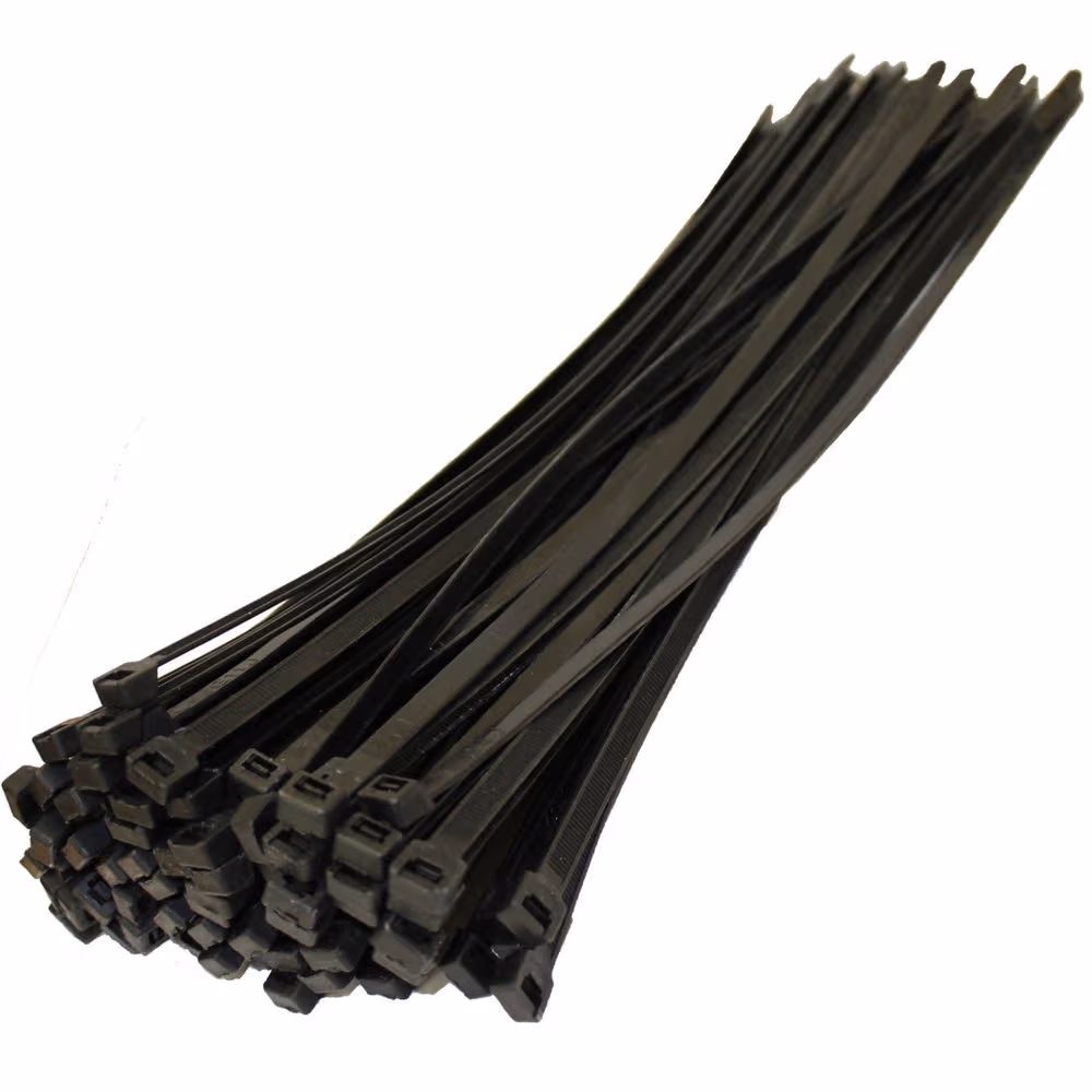 Nylon Cable Tie M2.5x100mm Black - Pack of 100 - Main Product View | Superb Tech India