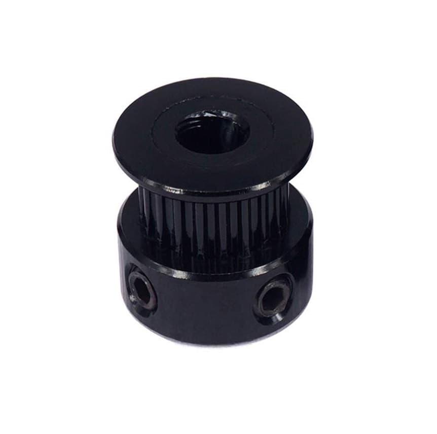 GT2 Black Timing Pulley 20 Teeth 5mm Bore - Main Product View | Superb Tech India