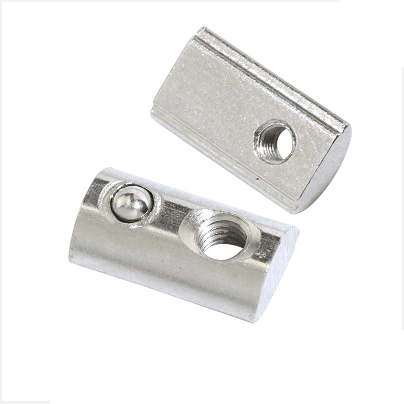 10Pcs/Lot M3 Spring T-Nut for 20mm Aluminium V Slot Profile - Main Product View | Superb Tech India