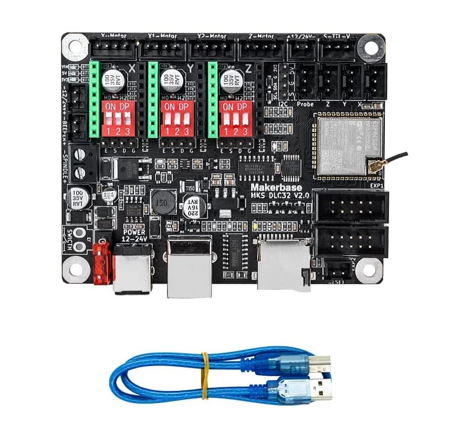New Makerbase MKS DLC32 WIFI CNC Control Board for CNC Machine Laser Engraver - Main Product View | Superb Tech India