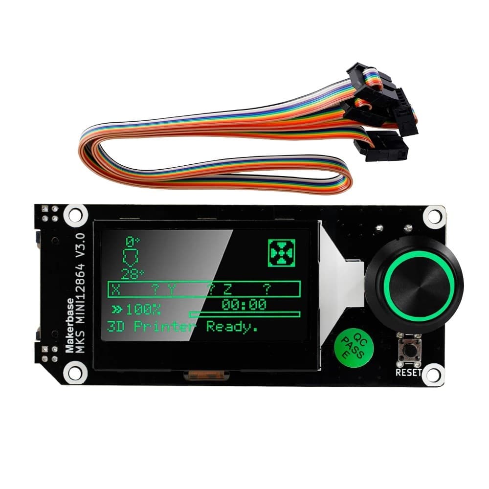 New Makerbase MKS Display Mini 12864 V3.0 with Cable for 3D Printer - Main Product View | Superb Tech India