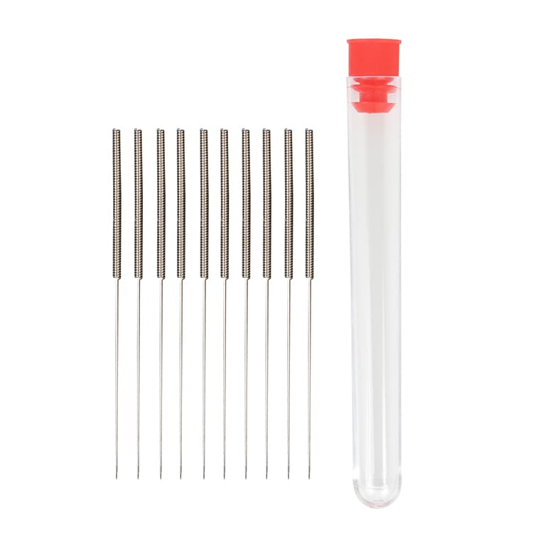 10Pcs Stainless Steel Nozzle Cleaning Needle 0.4mm Diamater - Main Product View | Superb Tech India
