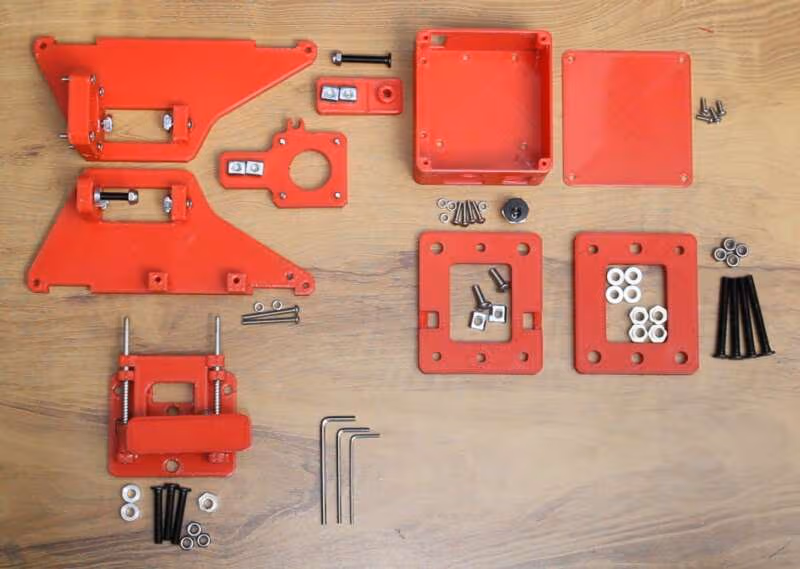 2D Pen Plotter Writing Machine V2 3D Printed Parts - PETG material - Main Product View | Superb Tech India