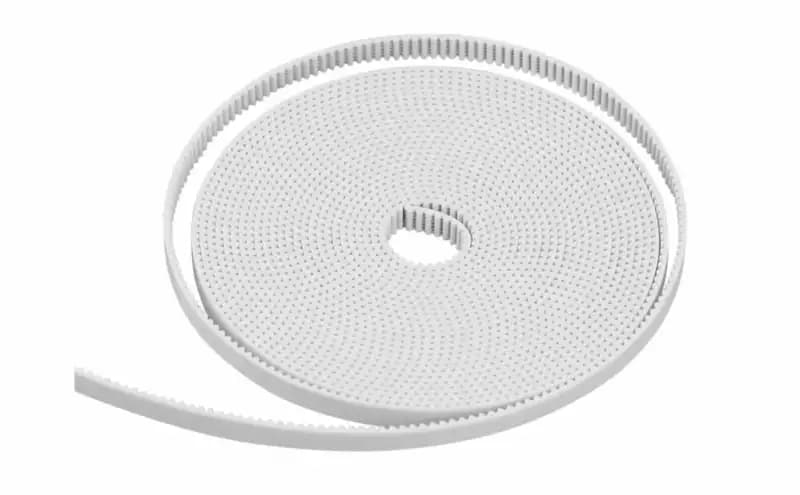 White GT2 Timing Belt PU Steel Core 6mm Width 1 Meter for 3D Printer/CNC - Main Product View | Superb Tech India