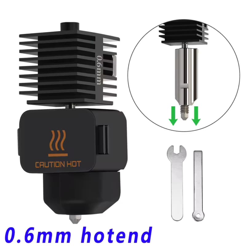 Hotend Kit for Bambu Lab A1 & A1 Mini with 0.6 Stainless Steel Nozzle High Precision 3D Printer - Main View